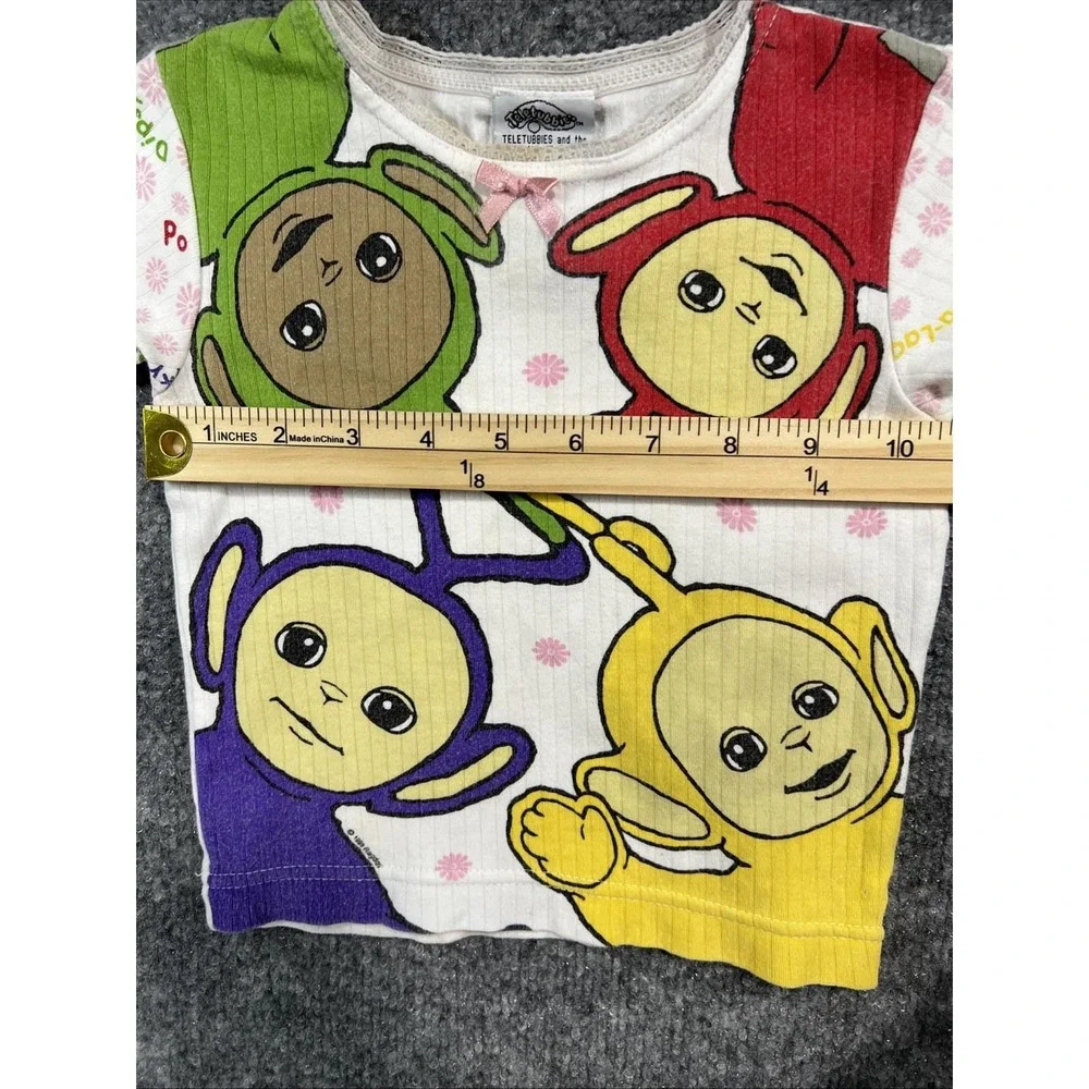 Vintage 1999 Teletubbies Ribbed Graphic T-Shirt - Kids Size 4 - Ragdoll / AME